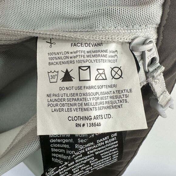 Clothing Arts Men’s Charcoal Grey Cubed Travel Waterproof Windproof Lightweight - Picture 5 of 16